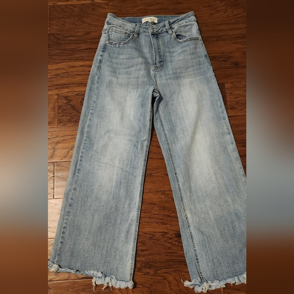 Risen Brand Light Blue Wide Leg Jeans